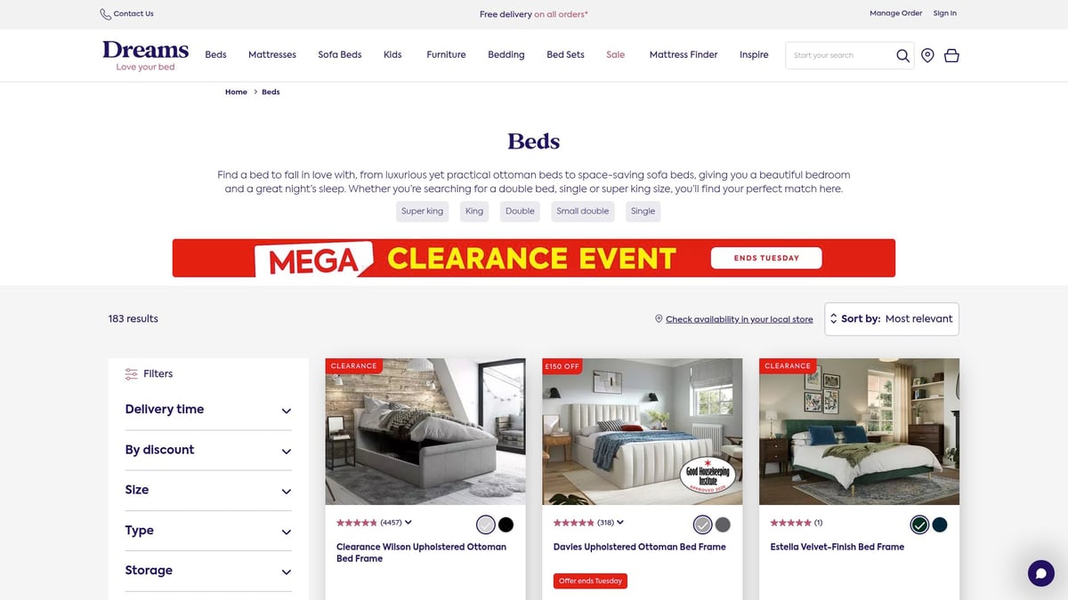 7 Strong Beds for Ultimate Durability in 2026 - Dreams TEMPUR® Linford K Ottoman Bed