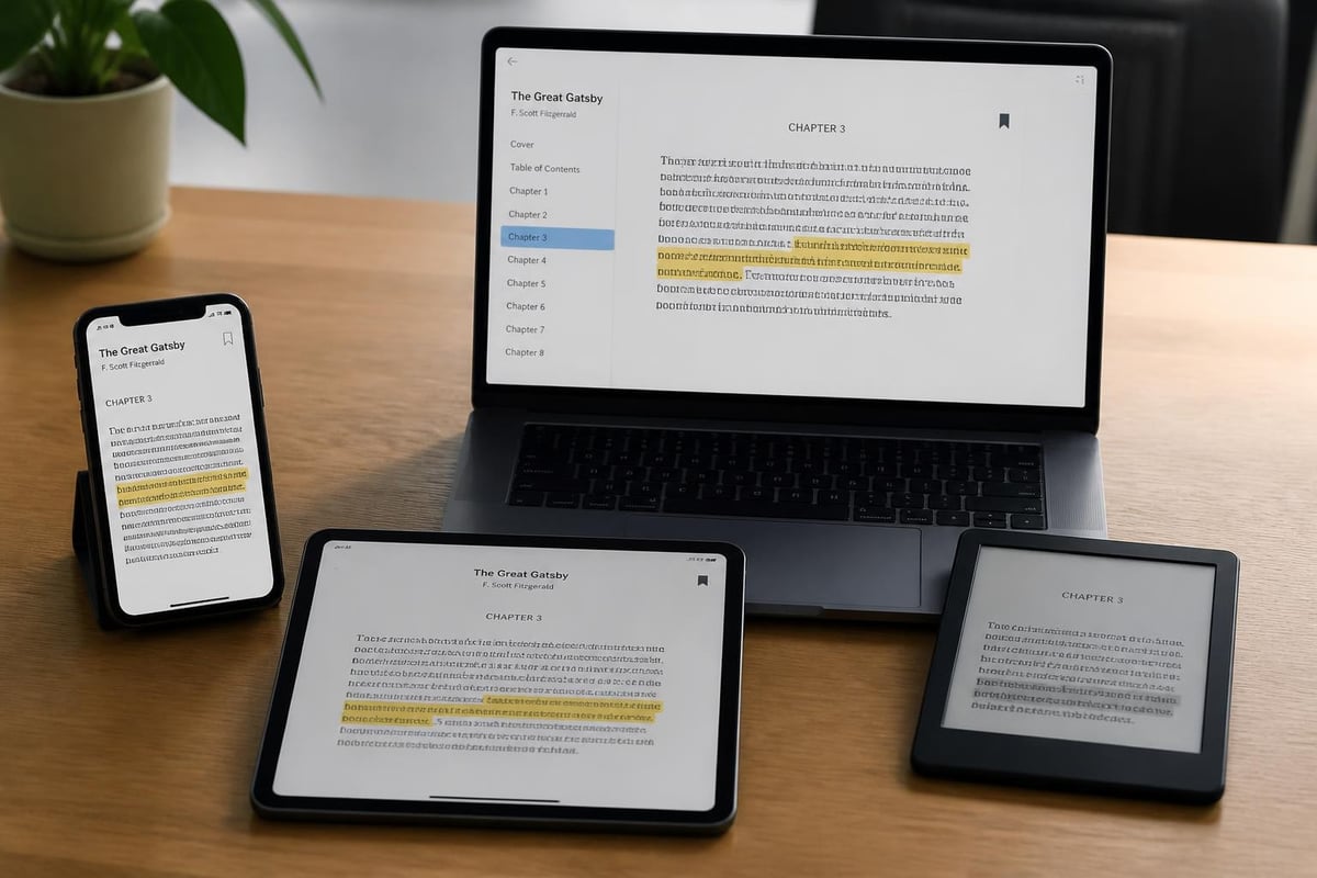 Reading EPUB across devices