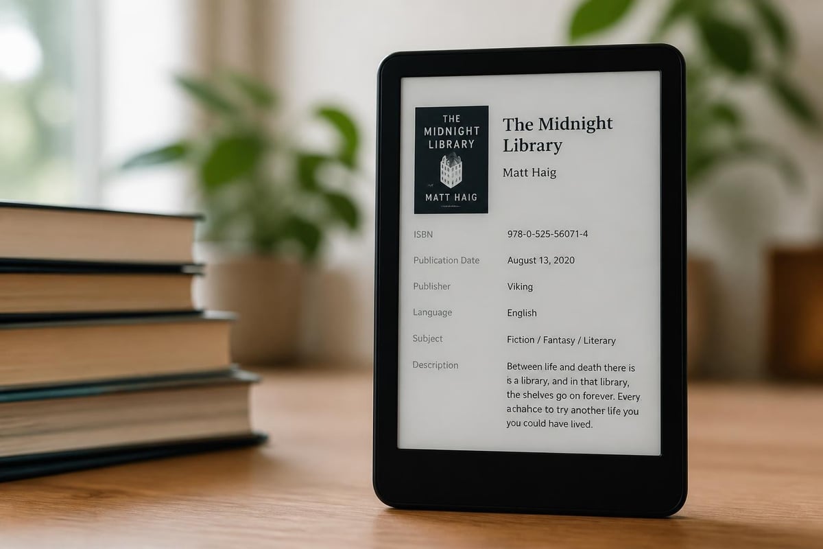 EPUB metadata structure