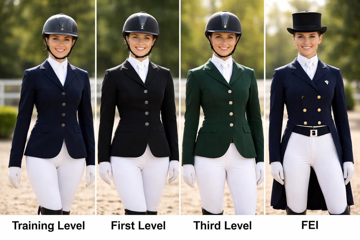 Competition level attire progression