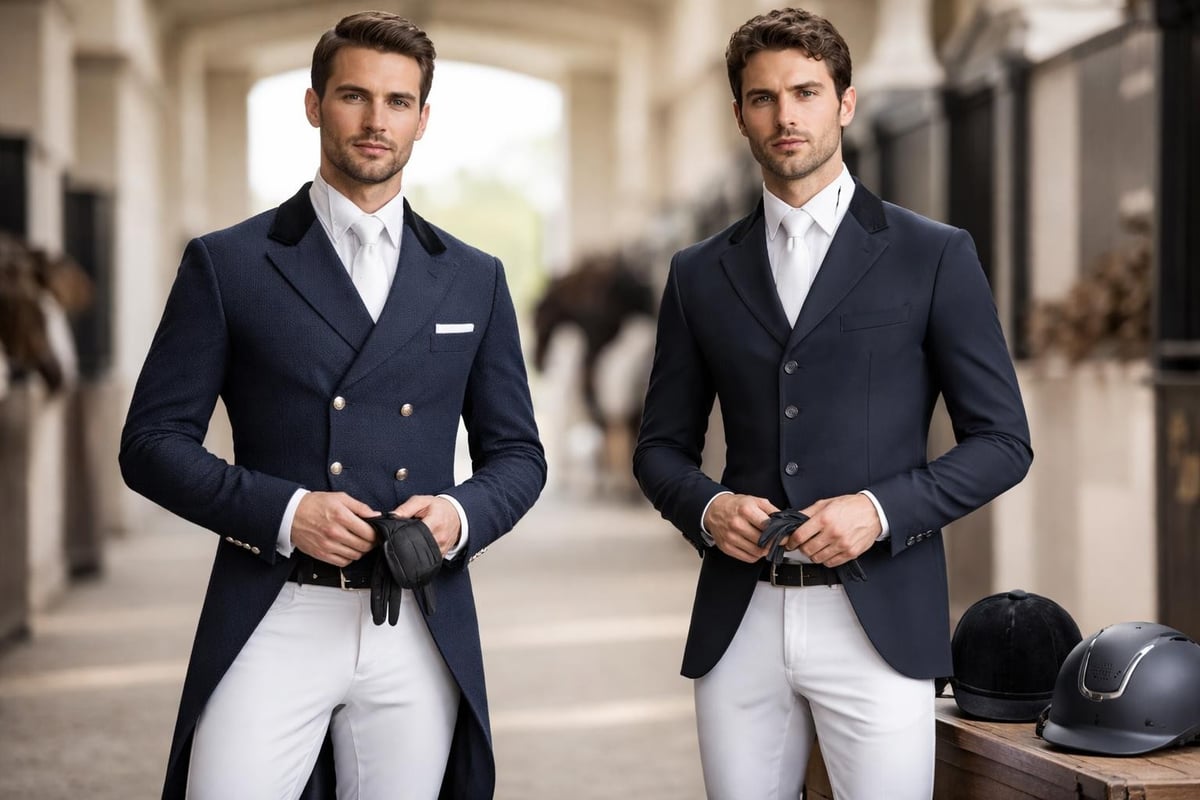 Traditional versus modern dressage wear