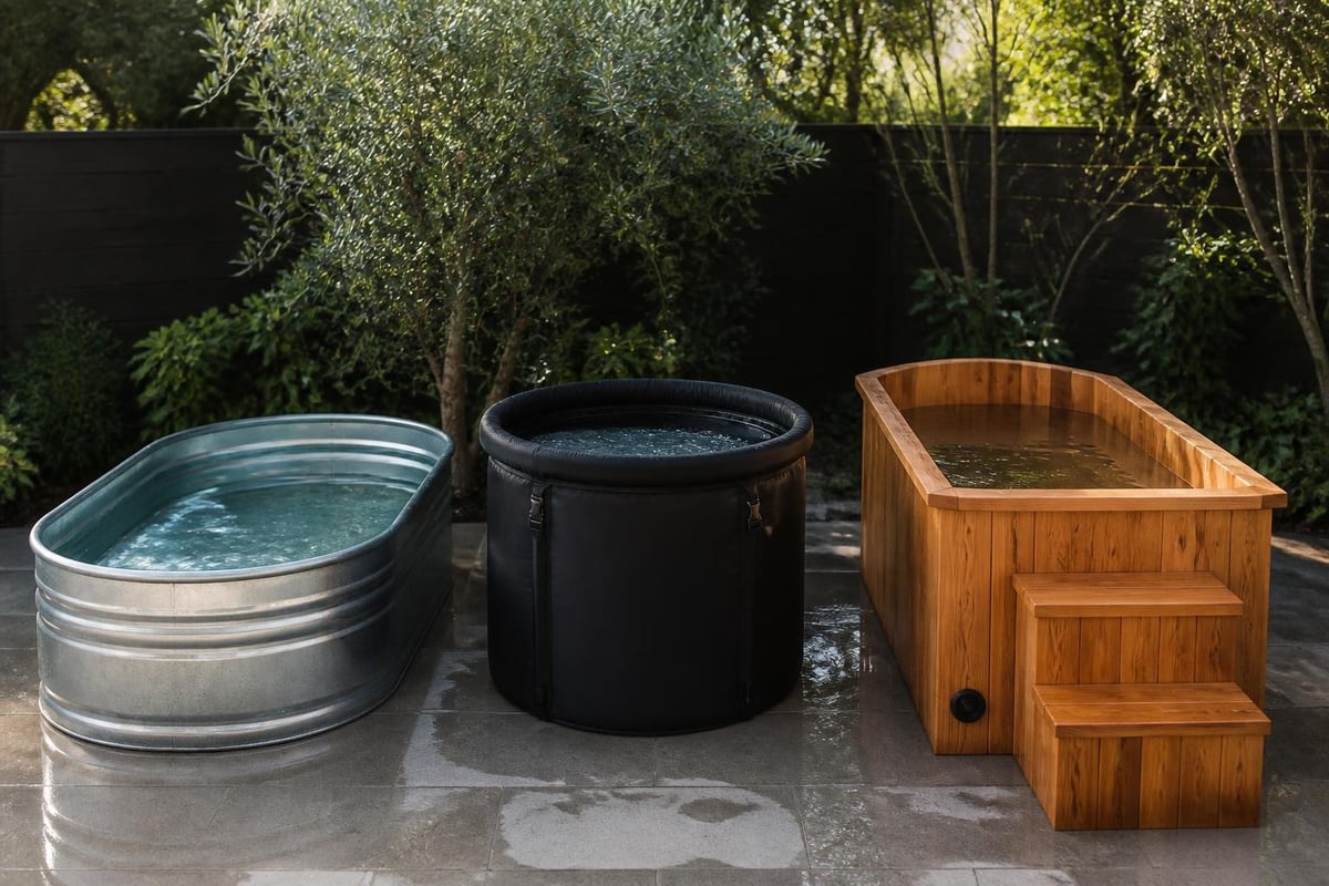 Manufactured cold plunge features