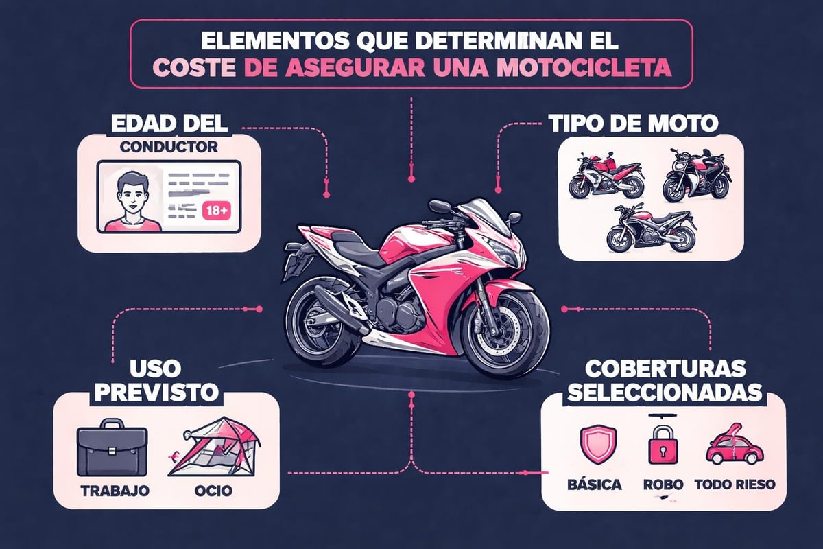 Aseguranza de Motos: Guía Completa 2026 2 Factores de precio en seguros de moto