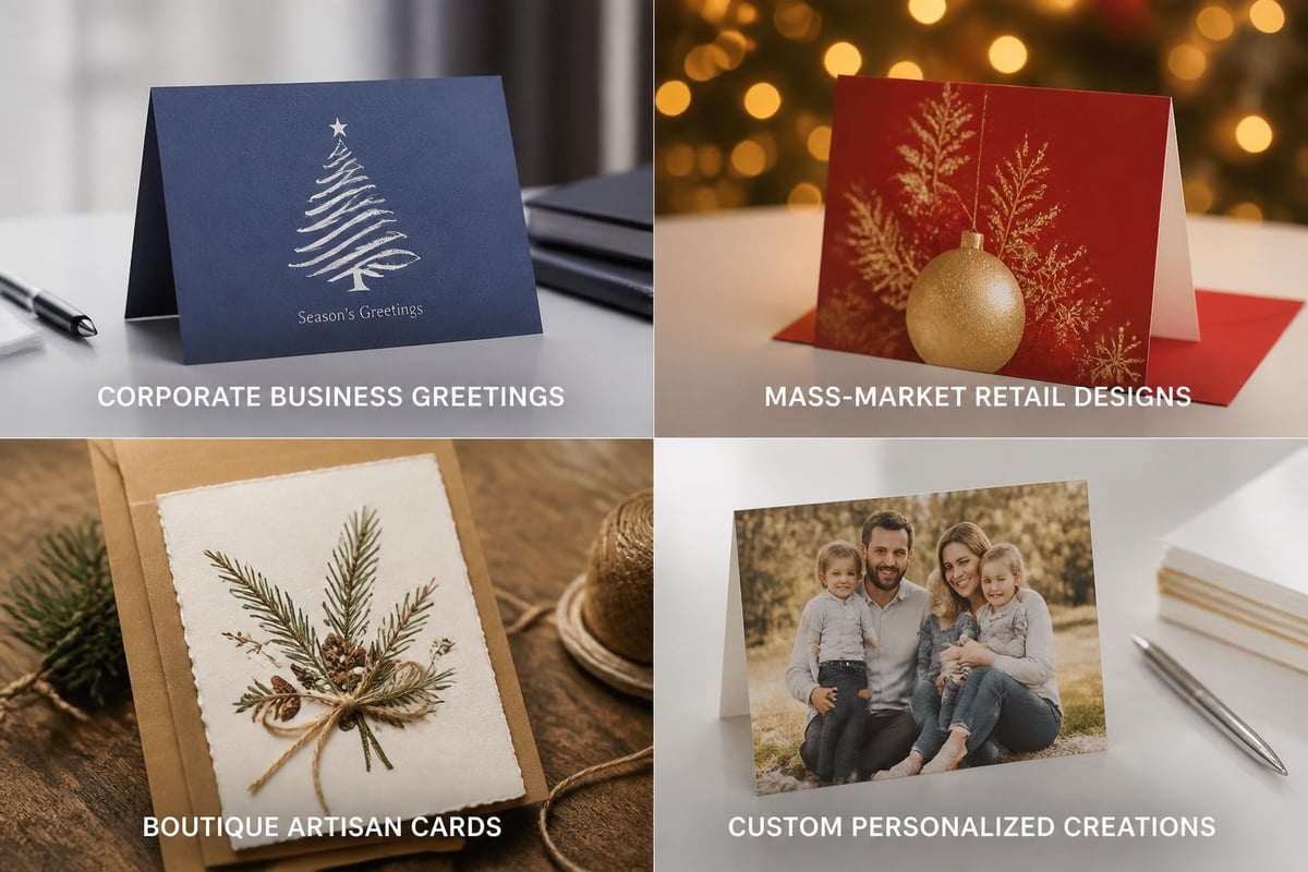 Christmas card market segments