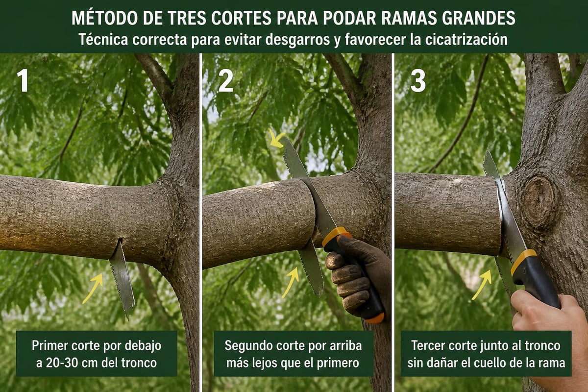 Técnica correcta de corte en higueras