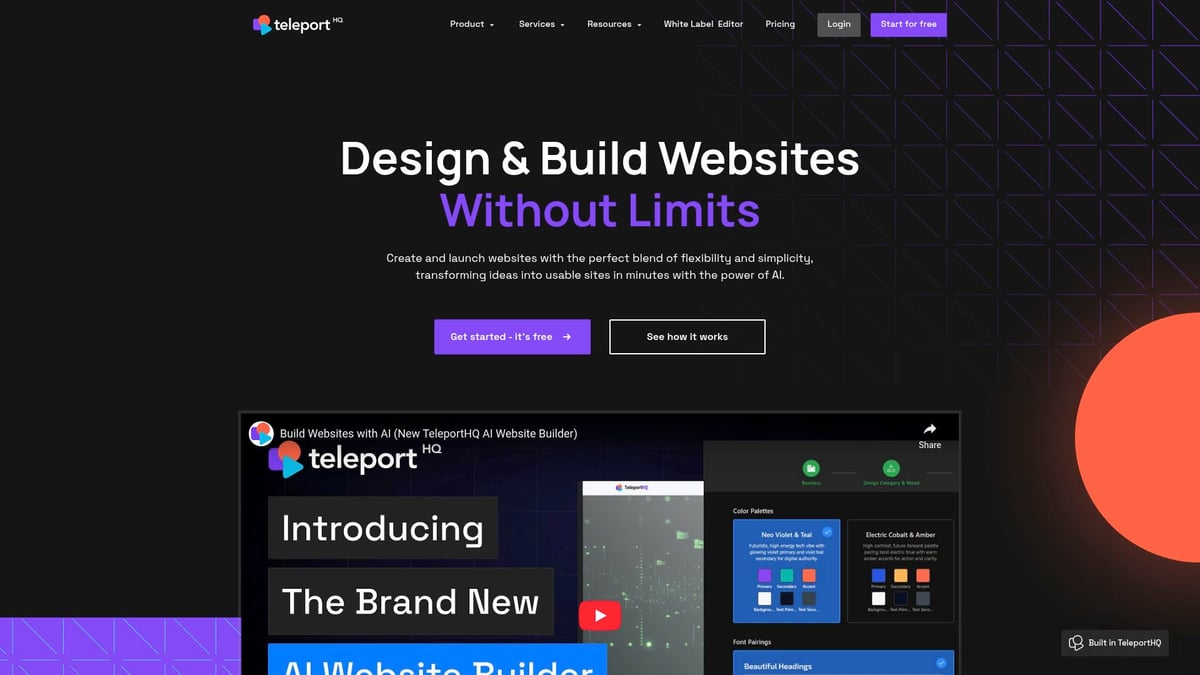 7 Game-Changing Best AI for Web Design Tools in 2026 - TeleportHQ
