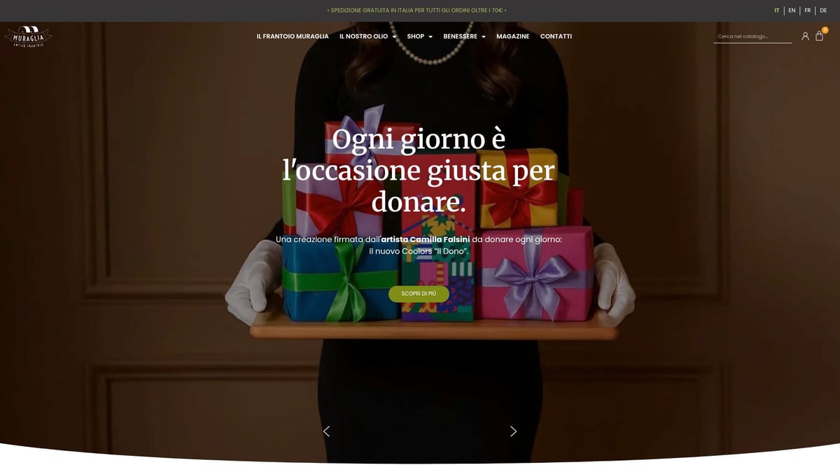 9 Amazing Italian Food Presents to Delight in 2026 - Frantoio Muraglia Rainbow Ceramic Olive Oil