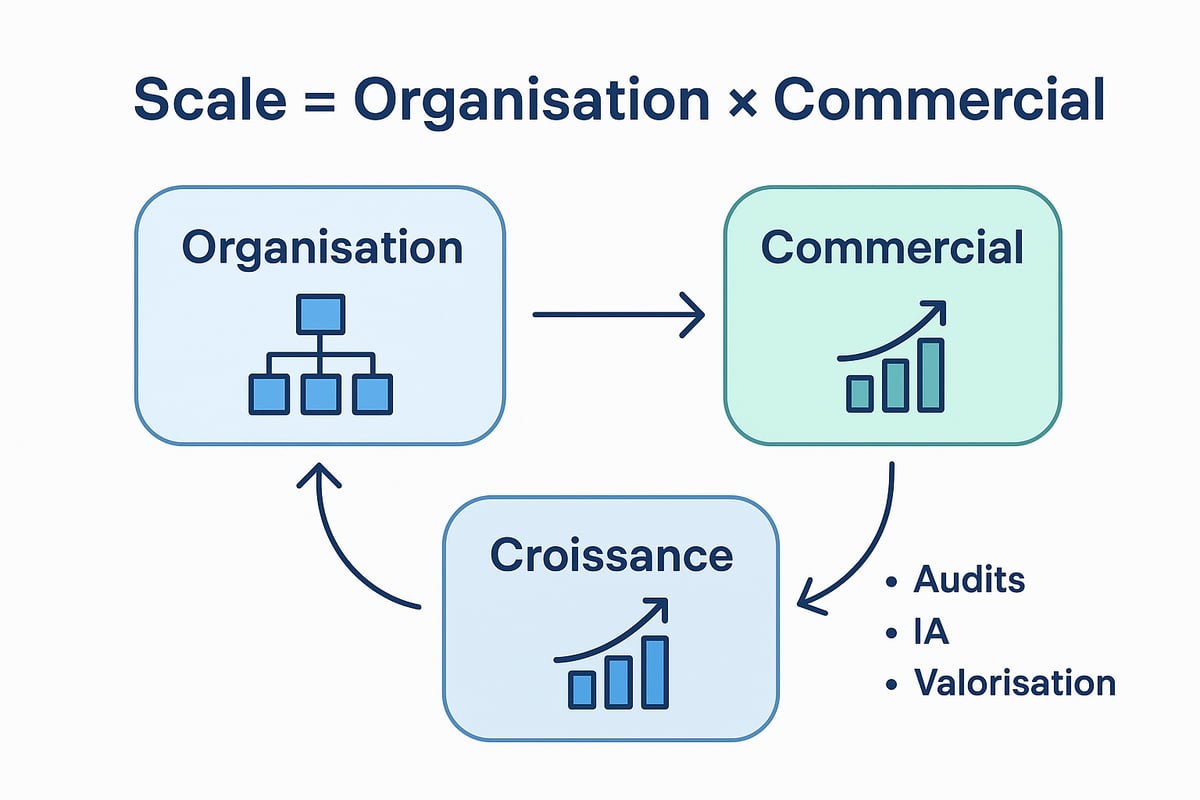 L’Équation Scale = Organisation × Commercial : Le Socle de la Croissance PME