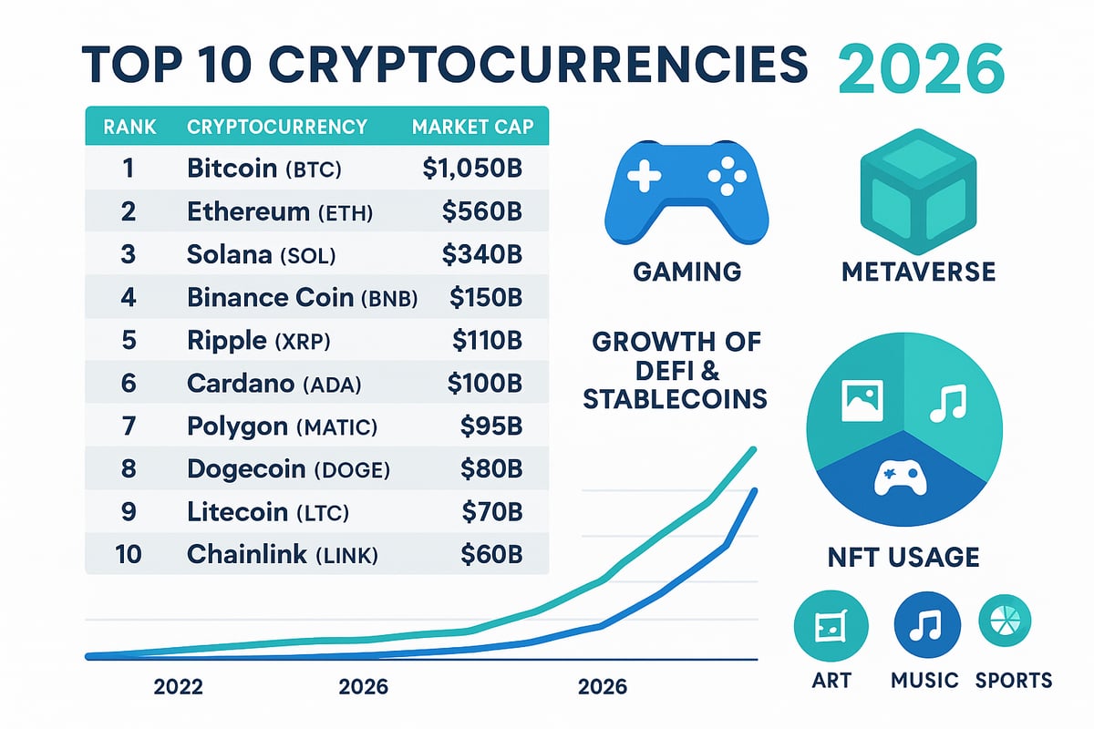Populairste Cryptomunten en Trends in 2026