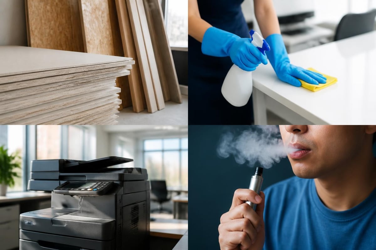 VOC sources in indoor environments