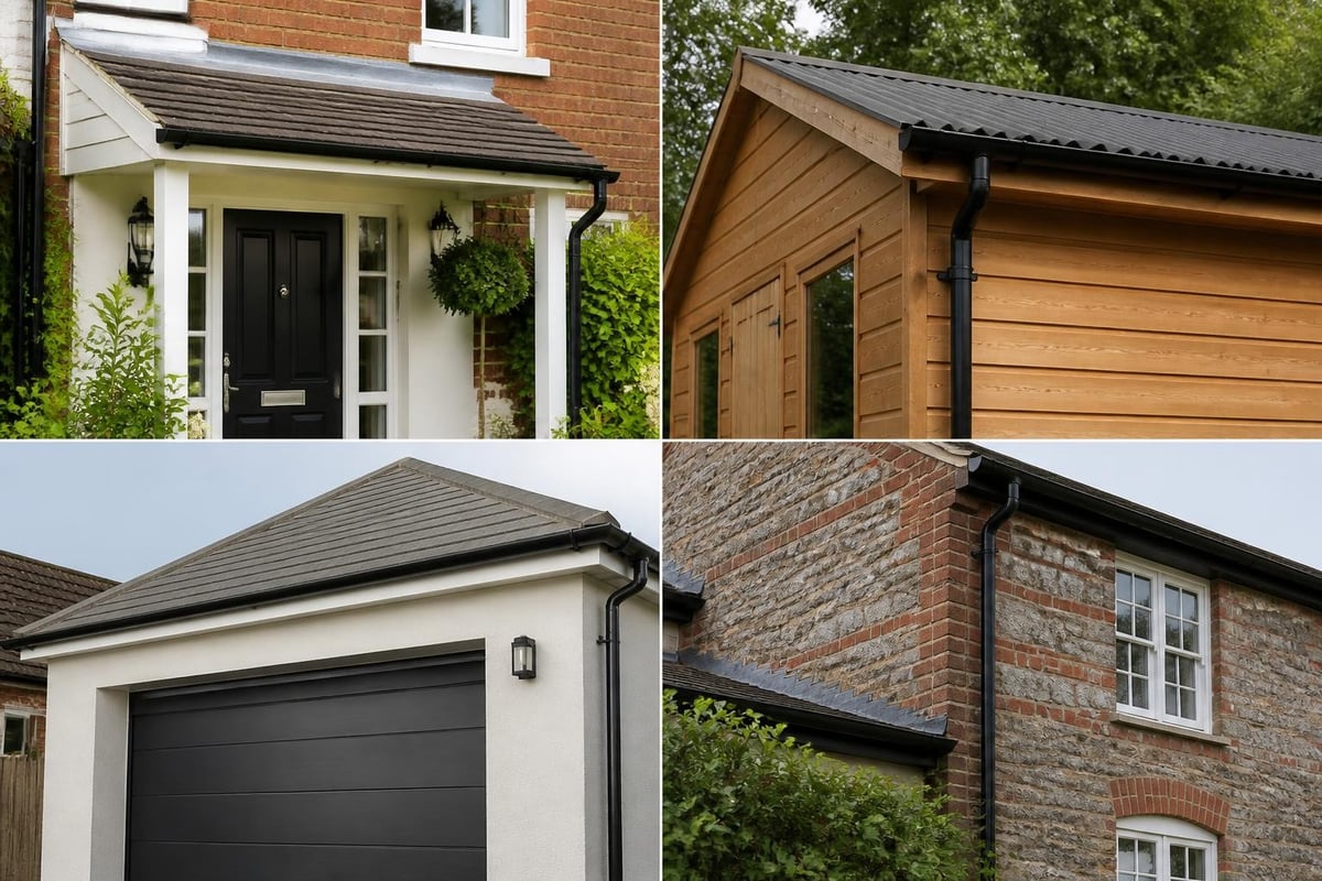 Small gutter installation examples