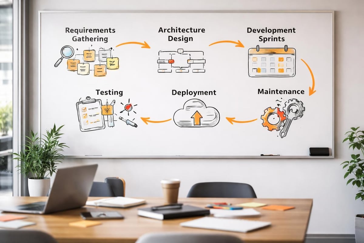 IT Solutions for Businesses: A 2026 Strategy Guide Custom software development process