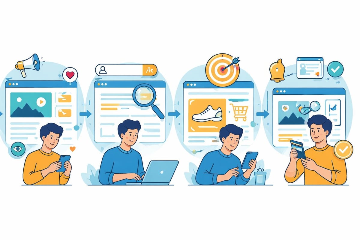 Online advertising funnel