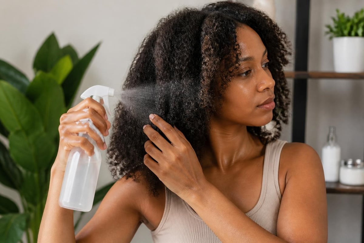Daily high porosity hair refresh routine