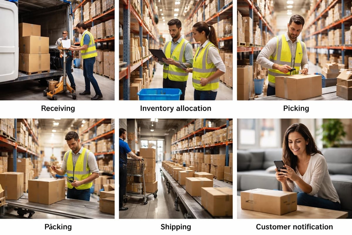 Ecommerce automation workflow stages