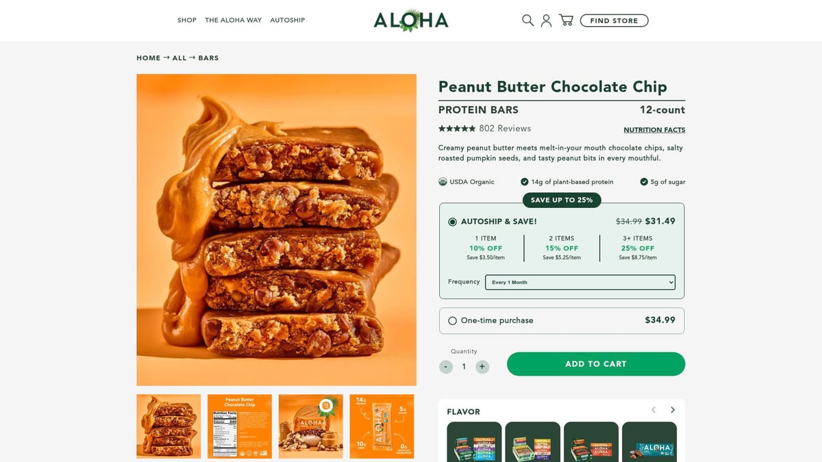 Top 8 Low Calorie Protein Bars to Try in 2026 - Peanut Butter Chocolate Chip Protein Bar