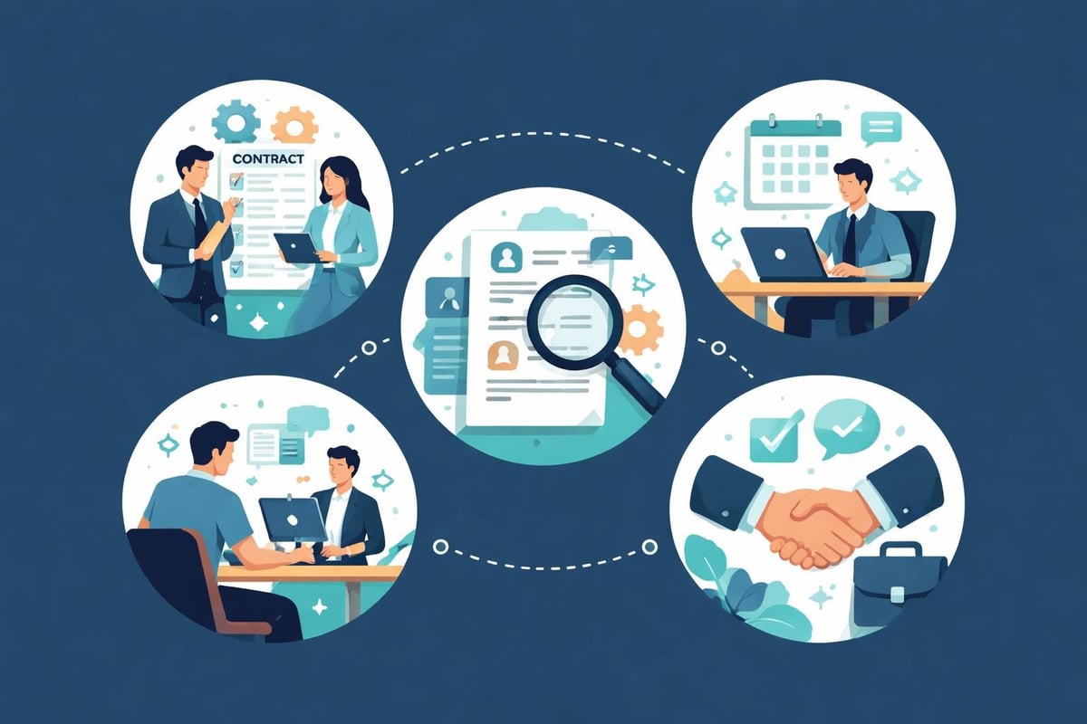 Contract recruitment workflow