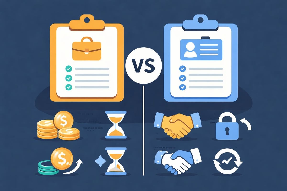 Contract vs permanent hiring comparison
