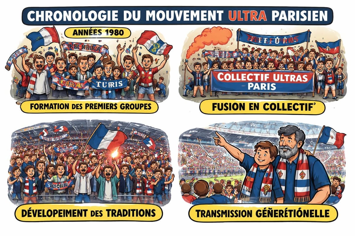 Évolution historique des ultras de Paris