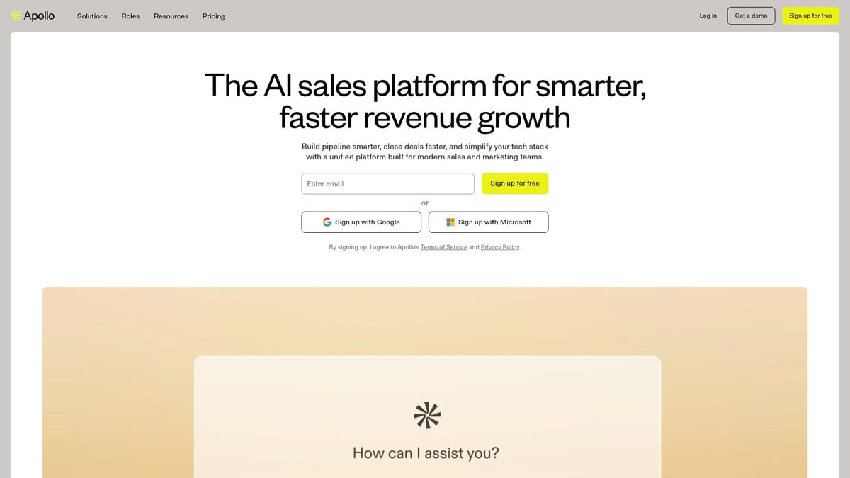 12 Inspiring SaaS Site Designs to Watch in 2025 - Apollo.io