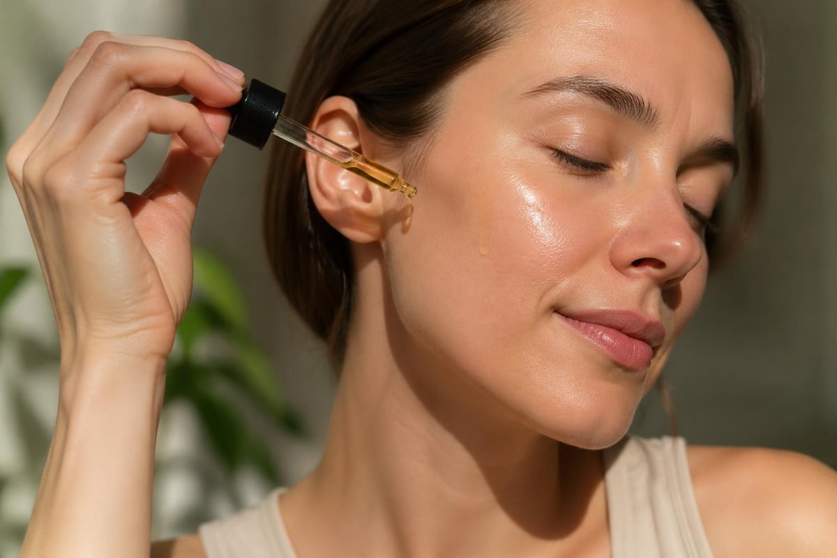 Plant based face oil absorption