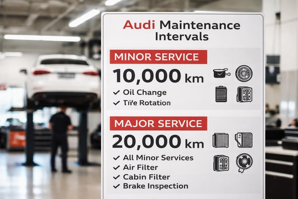 Audi service schedule timeline