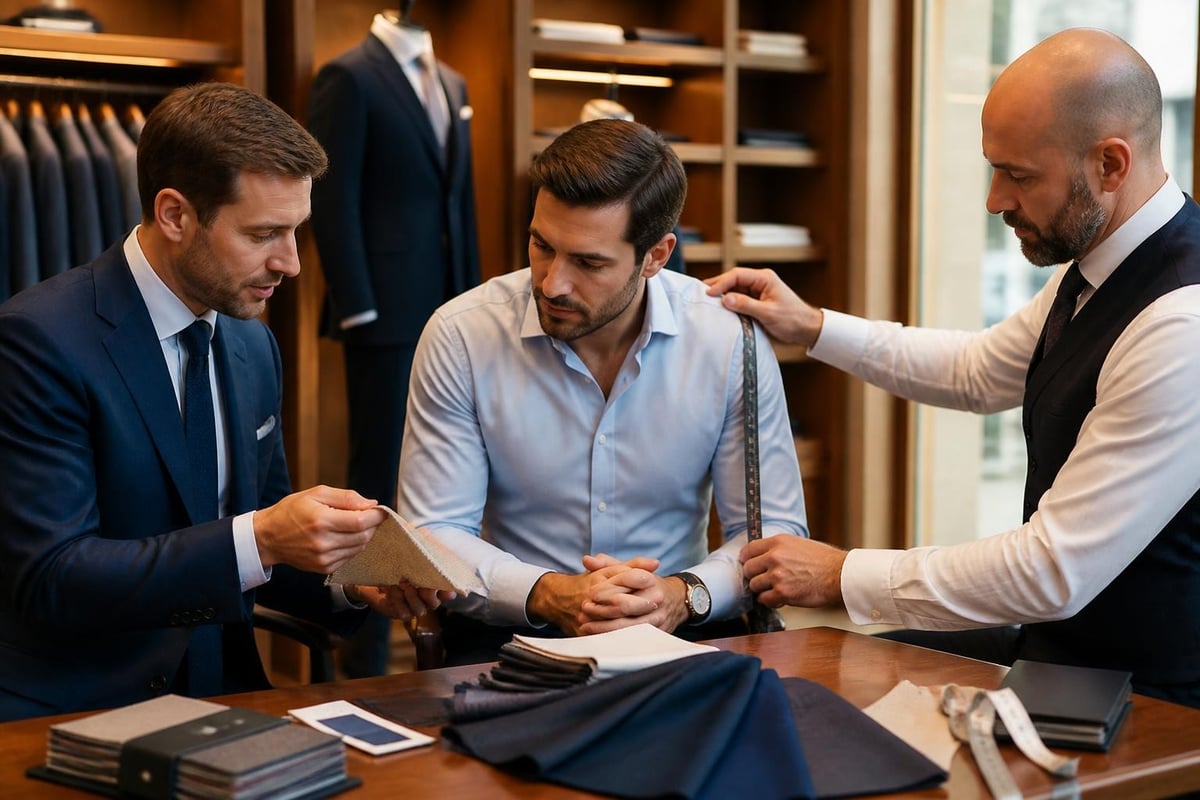 Bespoke suit consultation process