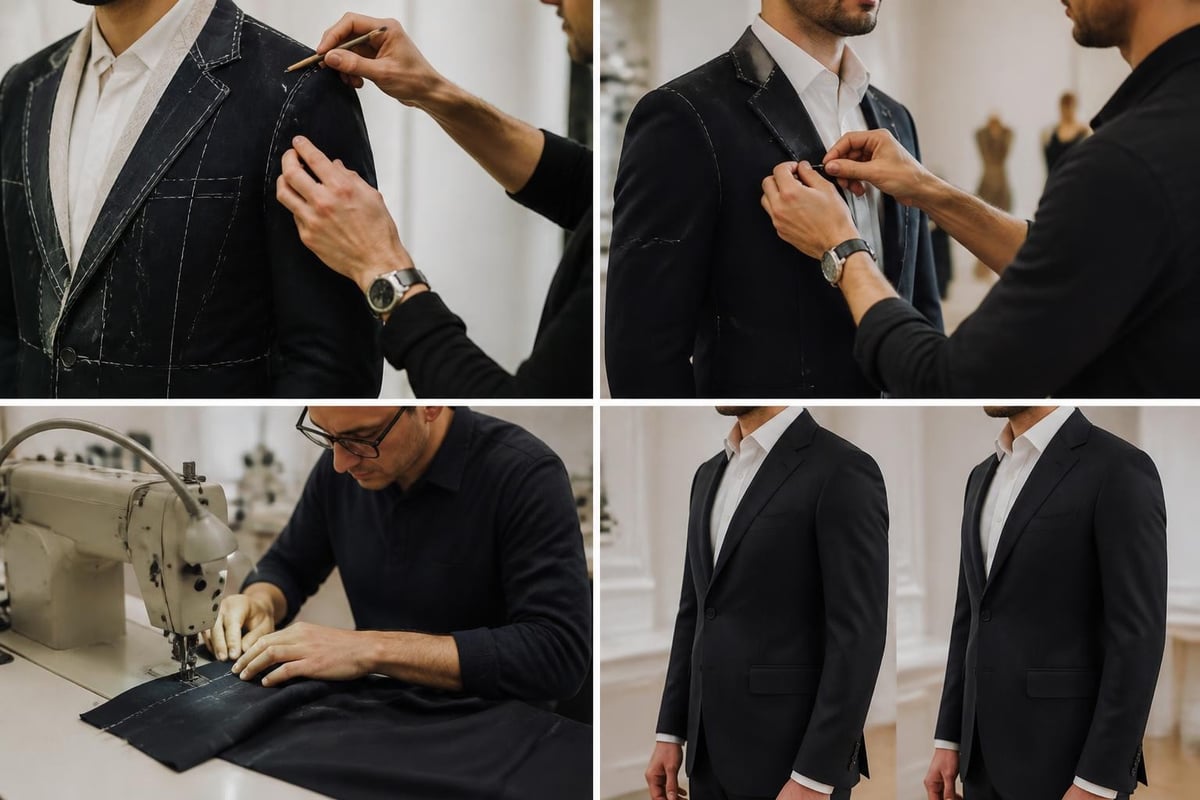 Suit fitting and adjustment process