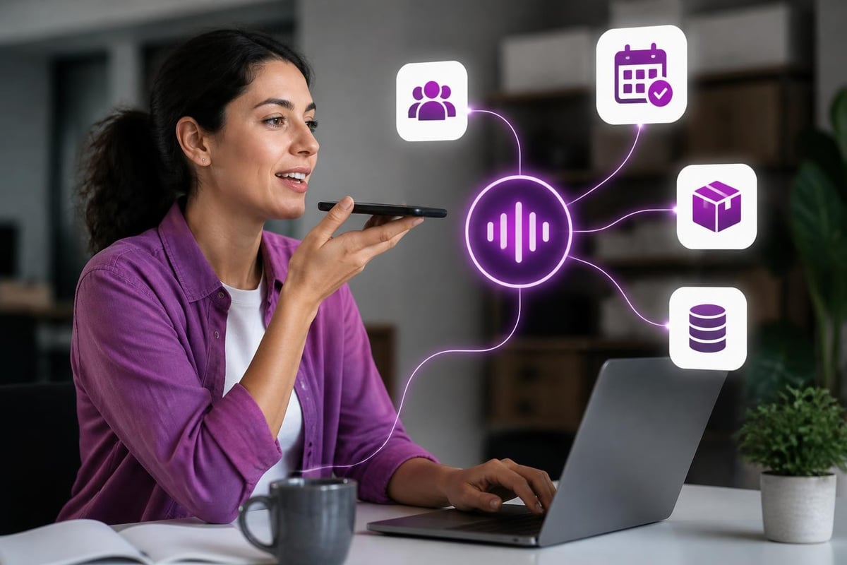 Voice assistant business integration