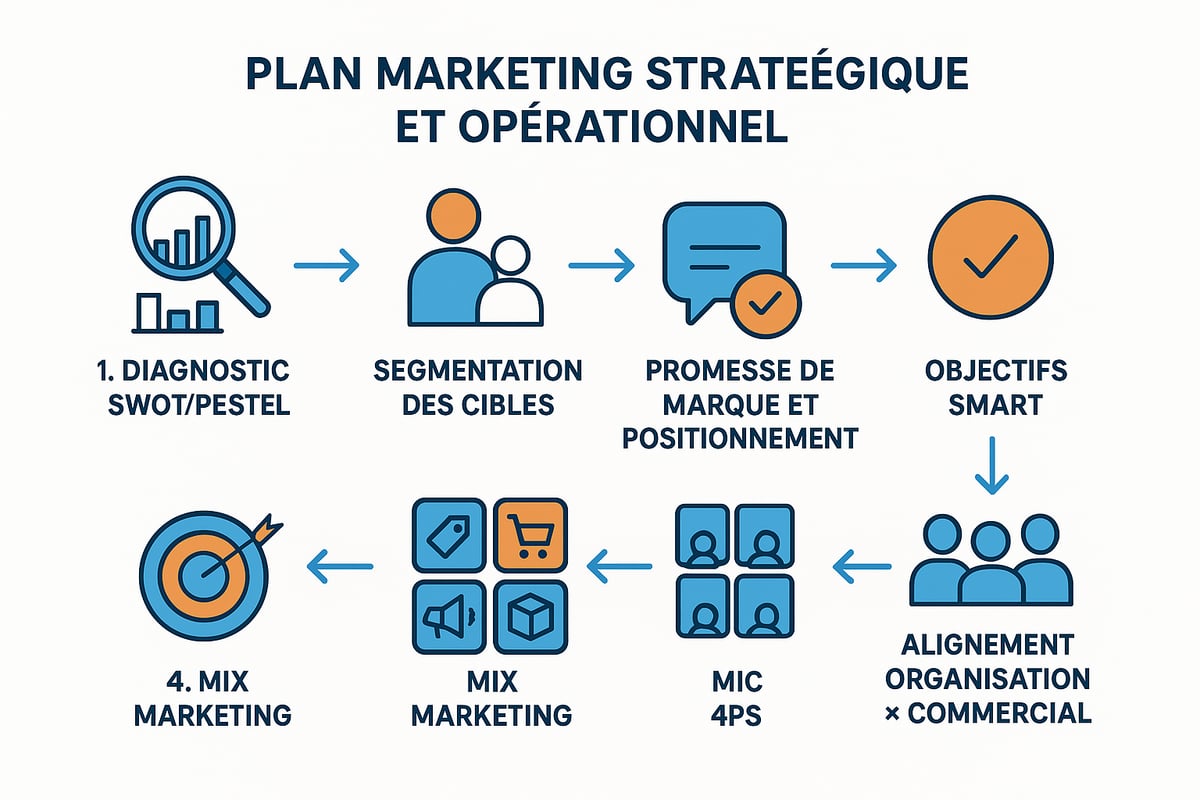 Le plan marketing stratégique : clarifier la promesse, les cibles et la différenciation