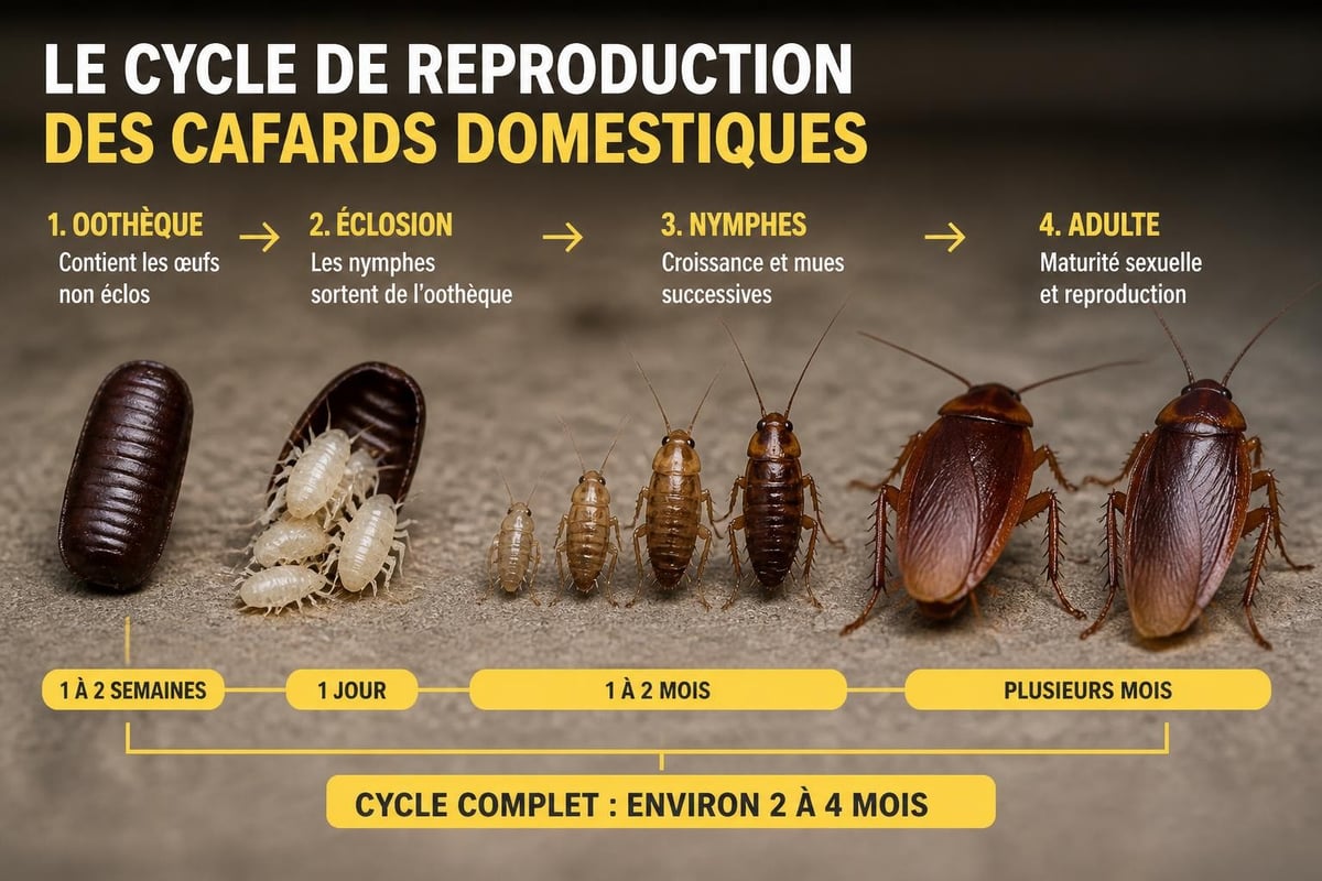 Cycle de vie du cafard