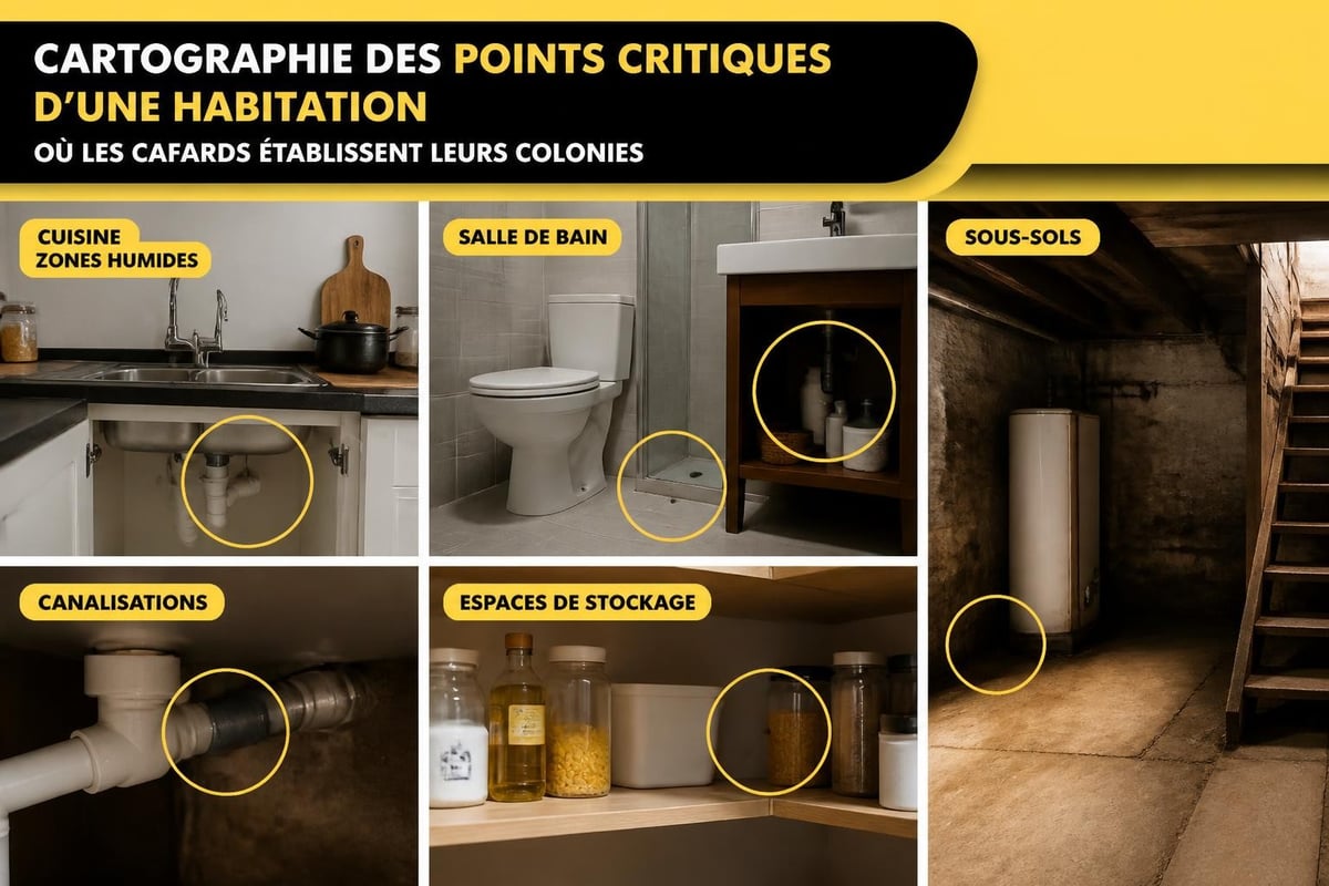 Zones d'infestation domestique