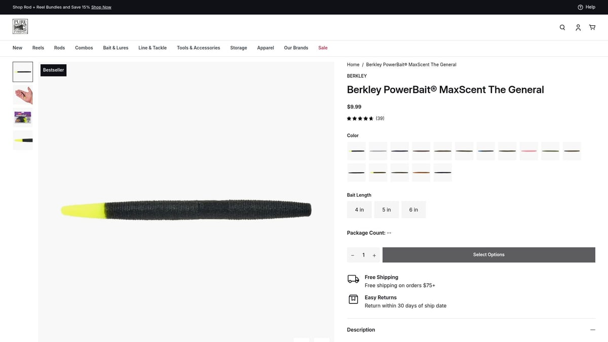 10 Must-Have Freshwater Fishing Gear Picks for 2025 - Berkley PowerBait MaxScent The General