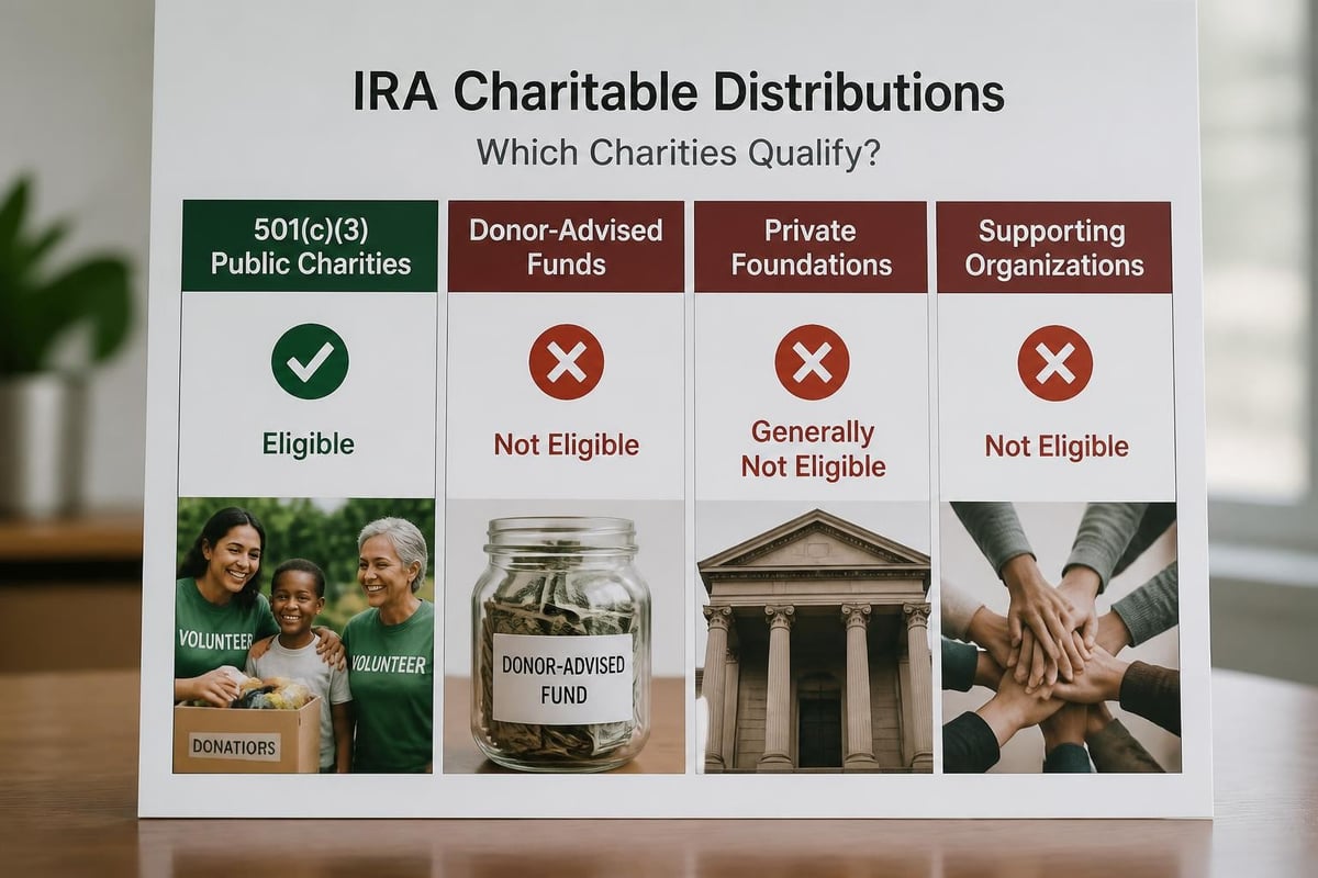Types of eligible and ineligible charities