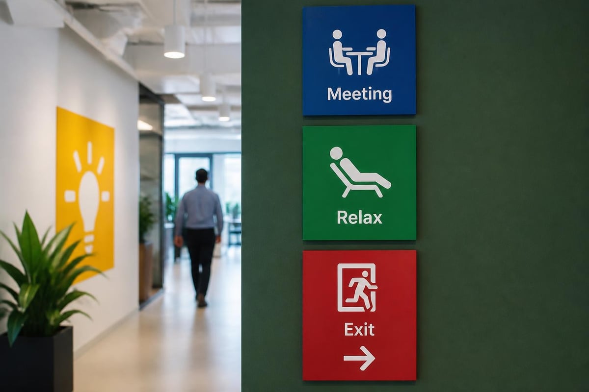 Work sign design elements
