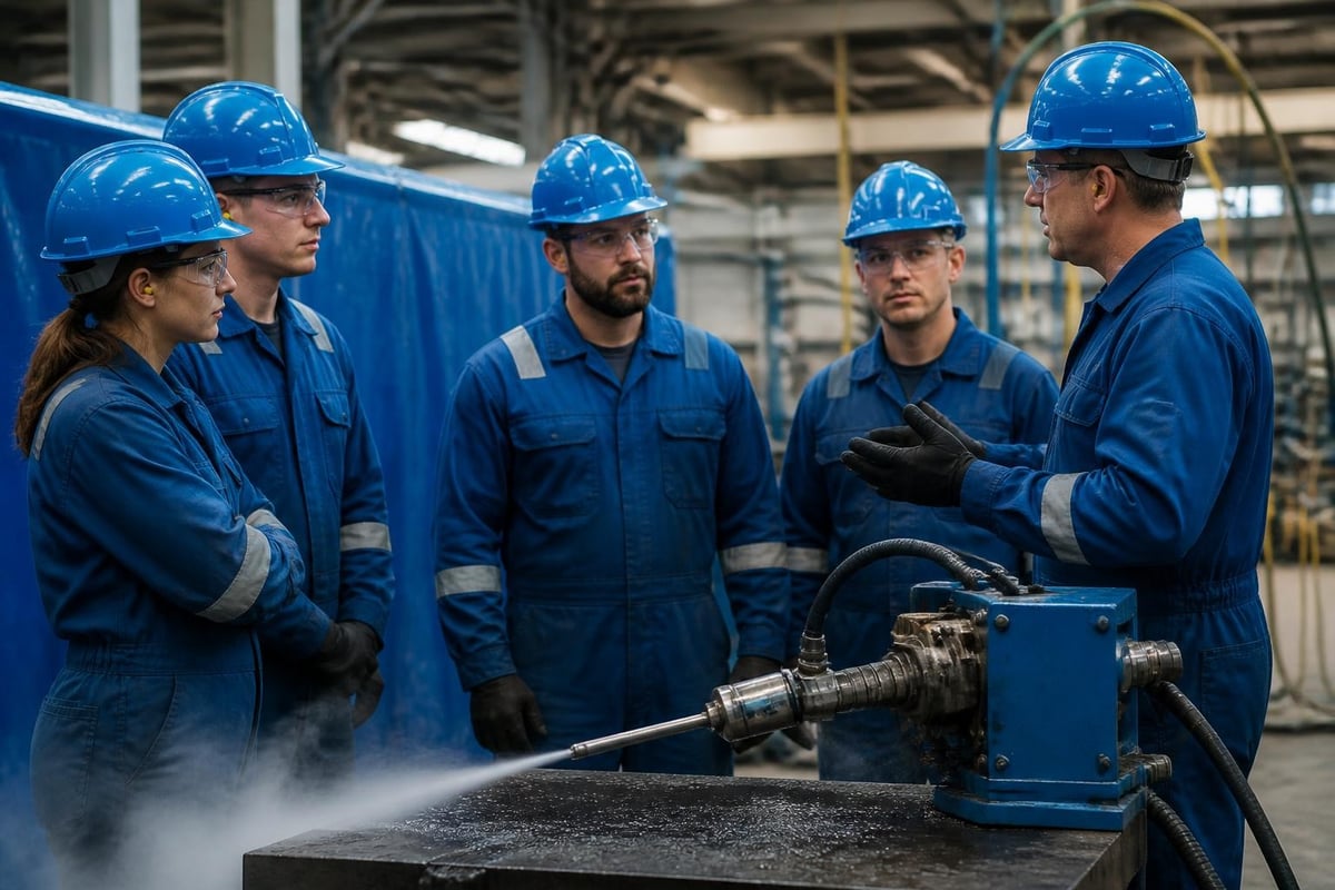 Industrial water jetting certifications