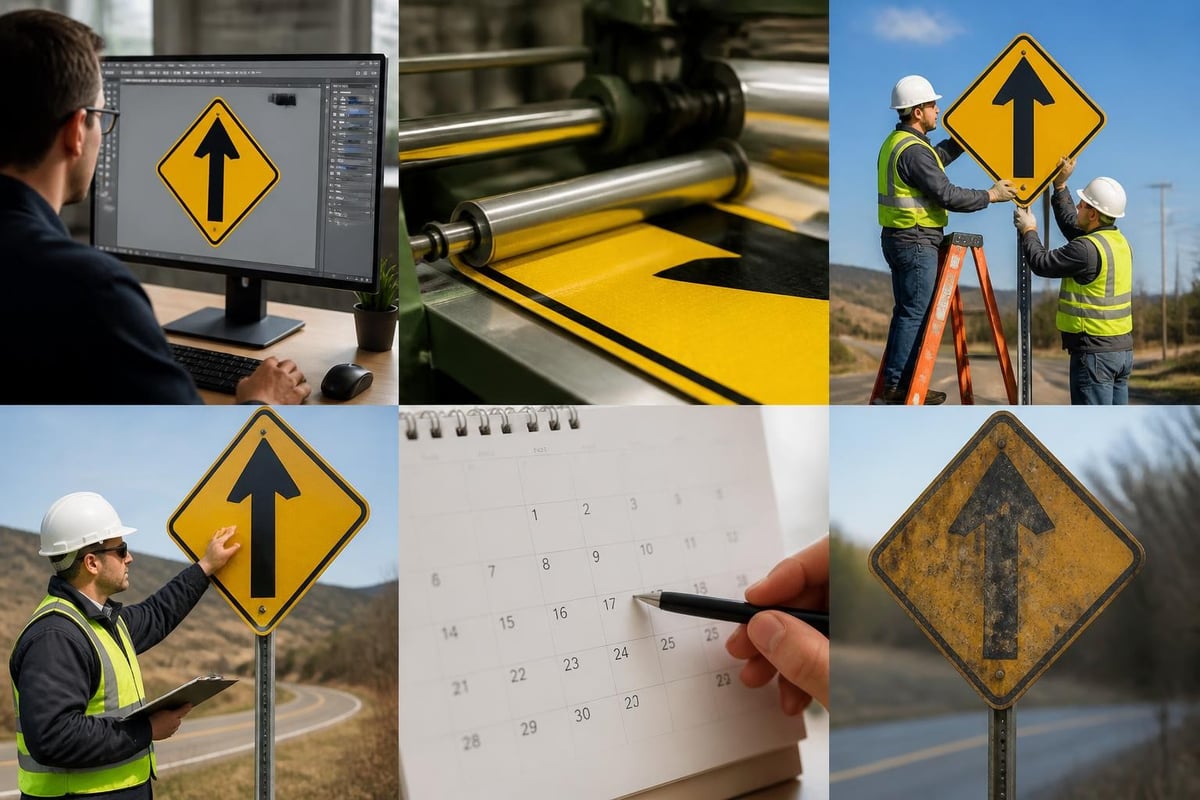 Traffic sign lifecycle management