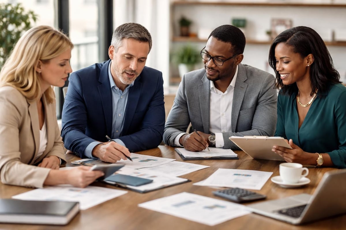 Financial planning team collaboration