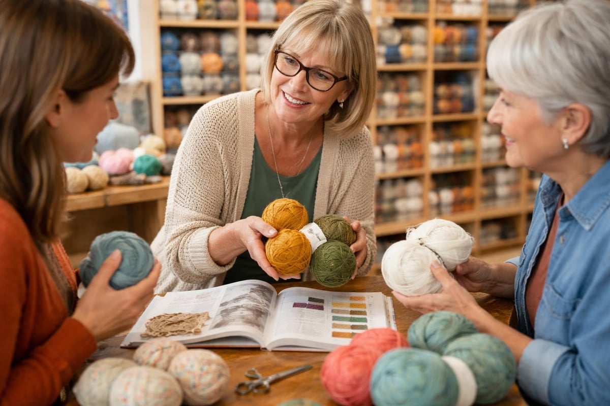 Online knitting store customer service