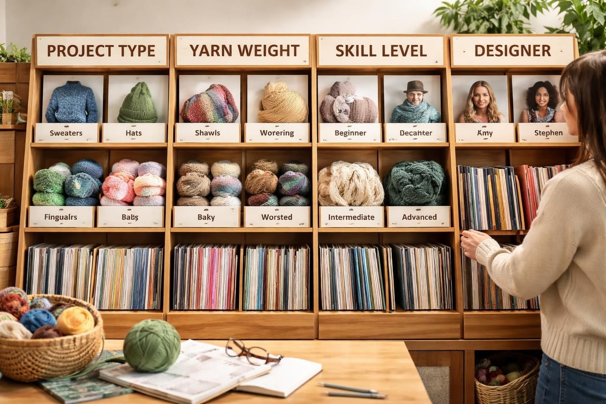 Knitting pattern organisation