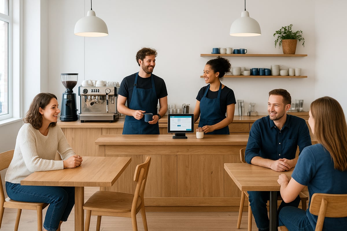 Schritt 4: Café-Ausstattung, Waren & Personal