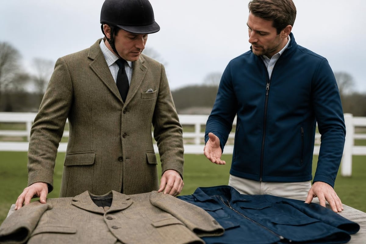 Traditional versus modern jacket features