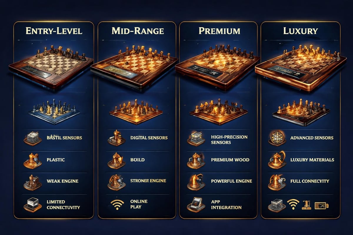 Electronic chess board price tiers