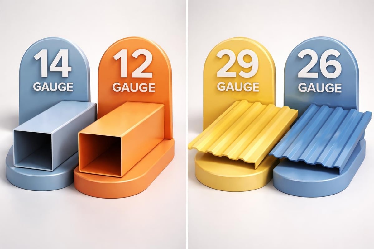 Material gauge comparison
