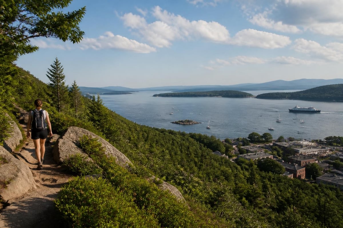 Camden mountains and harbor