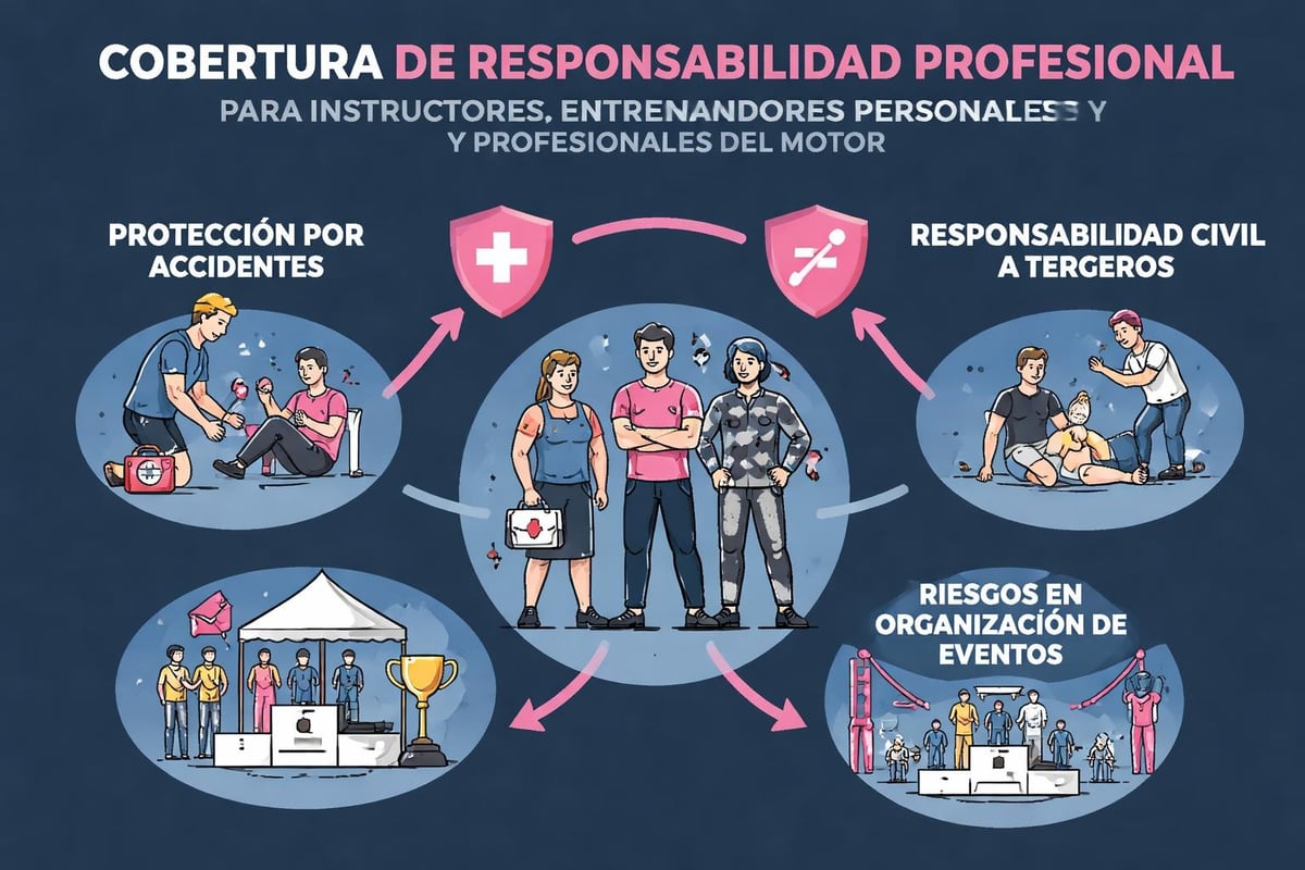 Seguros Profesionales: Guía Completa 2026 3 Coberturas específicas para profesionales deportivos