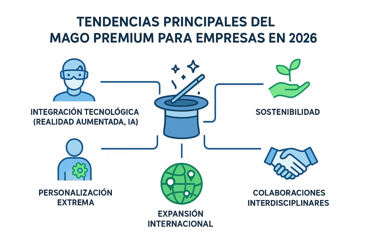 Tendencias y futuro de la magia premium en eventos corporativos