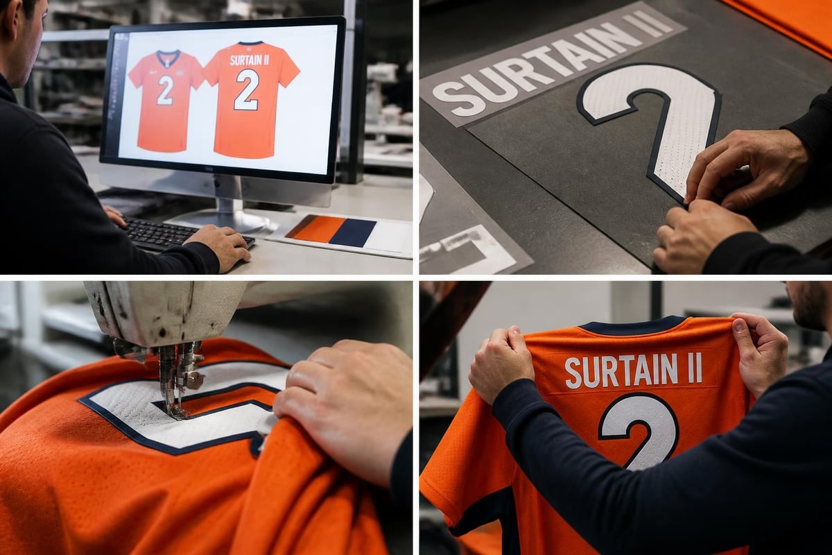 Custom jersey personalization process
