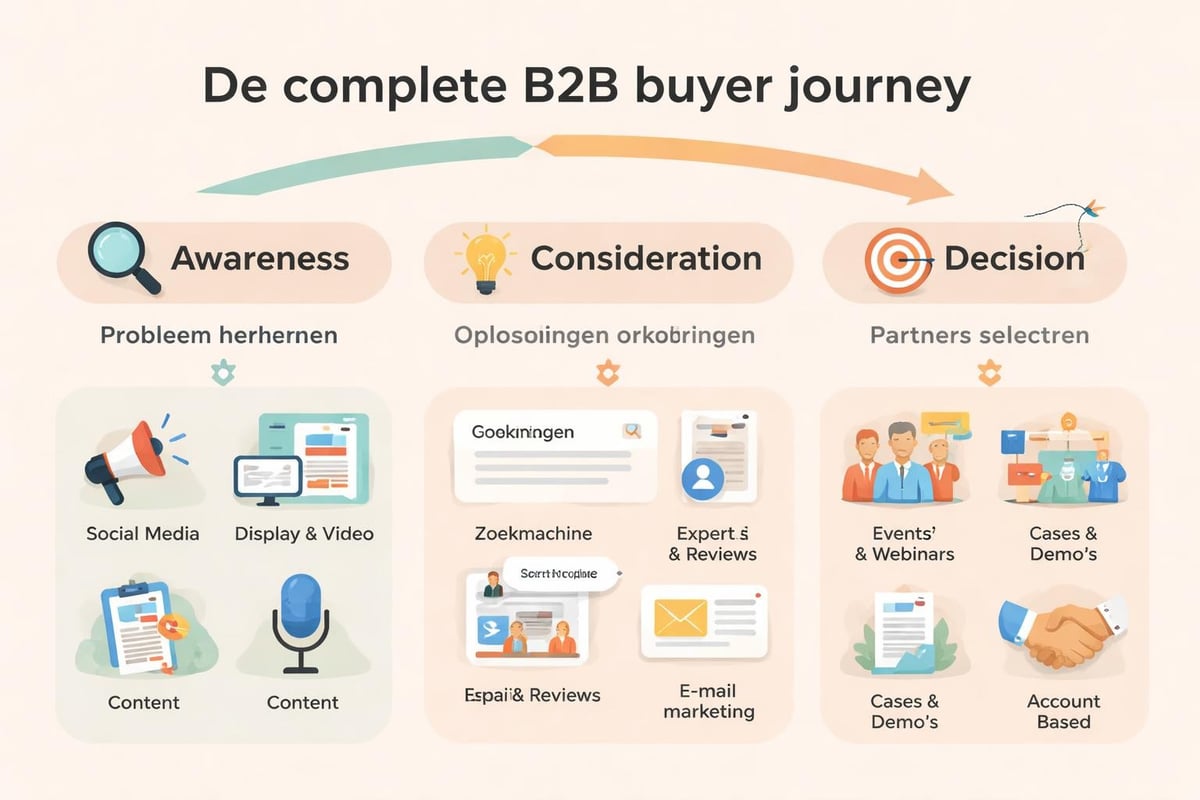 B2B buyer journey fases