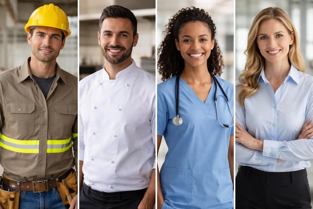 Shirt style selection across industries